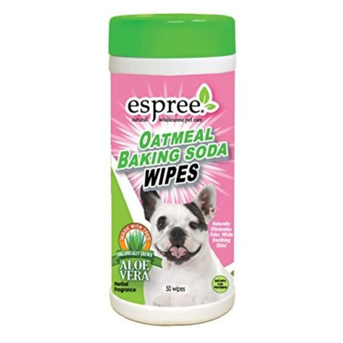 Серветки Espree Oatmeal Baking Soda Wipes для собак 50 шт (e01425) фото №1