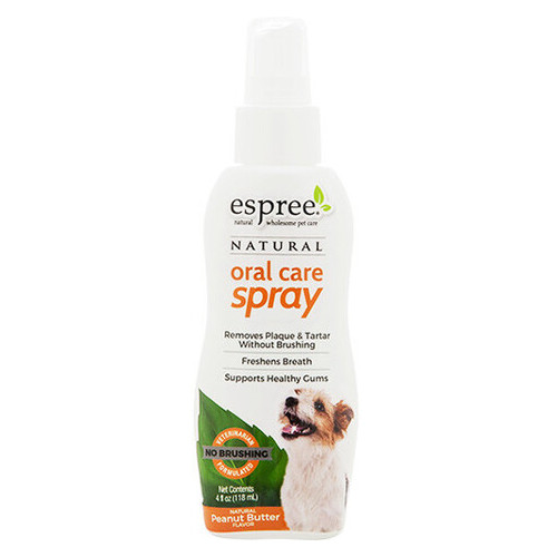 Спрей Espree Oral Care Spray Peanut Butter для ухода за зубами для собак с арахисовым маслом, 118 мл 118492 фото №1