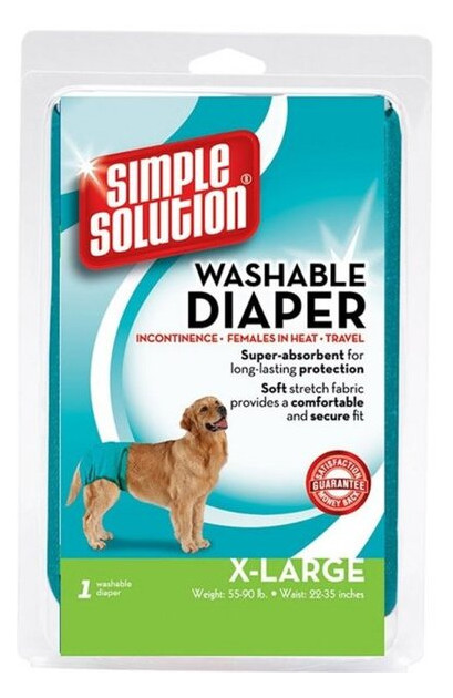 Гігієнічні труси для собак Simple Solution Washable Diaper X-Large (ss10595) фото №1