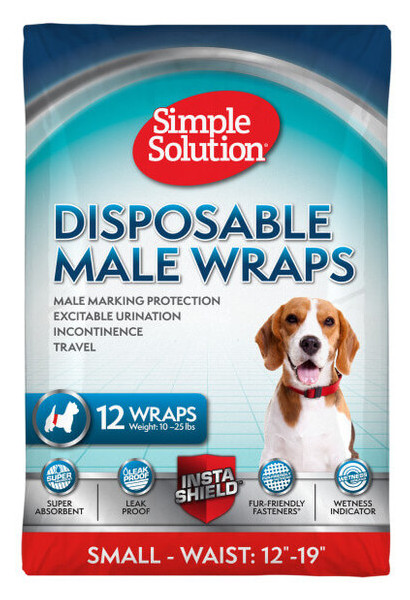 Гігієнічно пояс для собак Simple Solution Disposable Male Wrap Small малий 0010279115374 (ss11537) фото №1
