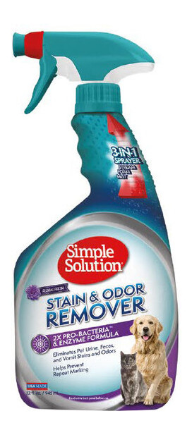 Спрей Simple Solution Stain & Odor Remover Floral Fresh Scent для нейтралізації запахів та видалення плям 945мл 0010279118924 (ss11892N-12P) фото №1