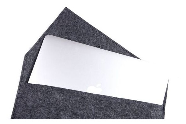 Фетровий чохол-конверт Gmakin для Macbook Air 13 (2018-2020)/MacBook Pro 13 (2016-2019) сірий (GM07-13New) Gray фото №1