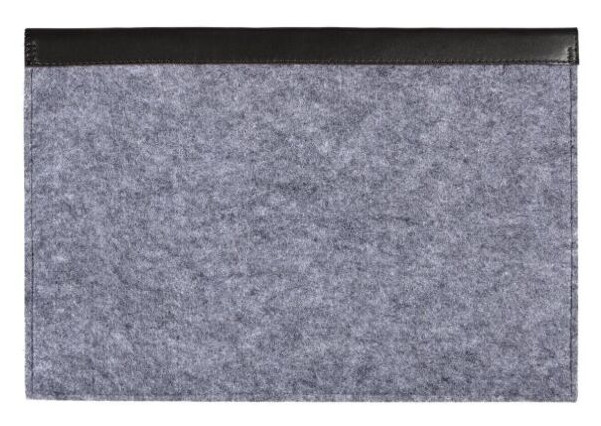 Фетровий чохол-конверт Gmakin для Macbook New Air 13 (2018-2020) сірий чорний (GM05-13New) Gray Black фото №1