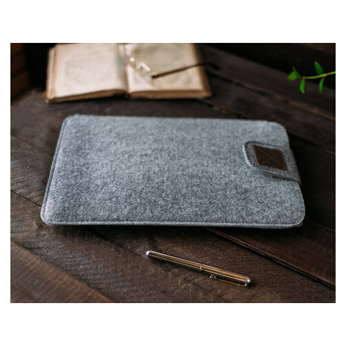 Чохол для ноутбука Gmakin для Macbook Pro 14 світло-сірий на застібці (GM55-14) фото №9