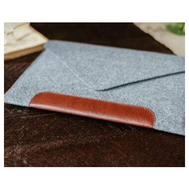Чехол для ноутбука Gmakin 13 GM10 Grey/Brown для MacBook Pro 13 (GM10-13New) фото №7