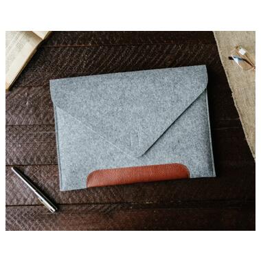 Чехол для ноутбука Gmakin 13 GM10 Grey/Brown для MacBook Pro 13 (GM10-13New) фото №8