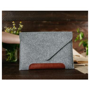 Чехол для ноутбука Gmakin 13 GM10 Grey/Brown для MacBook Pro 13 (GM10-13New) фото №9