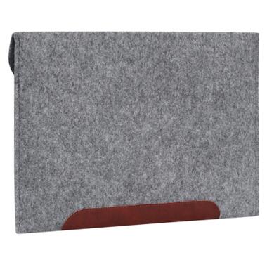 Чехол для ноутбука Gmakin 13.3 GM10 Grey/Brown, для MacBook Air/Pro 13.3 (GM10) фото №4