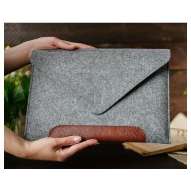 Чехол для ноутбука Gmakin 13.3 GM10 Grey/Brown, для MacBook Air/Pro 13.3 (GM10) фото №10