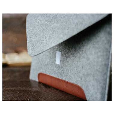 Чехол для ноутбука Gmakin 13.3 GM10 Grey/Brown, для MacBook Air/Pro 13.3 (GM10) фото №6