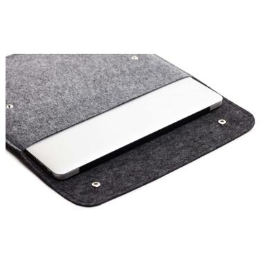 Чохол до ноутбука Gmakin 13 GM05 Black/Grey, для MacBook Pro 13 (GM05-13New) фото №2