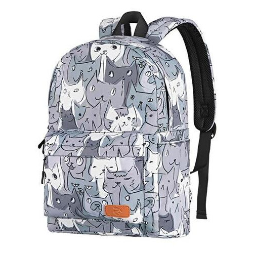 Рюкзак для ноутбука 2E TeensPack 13 Cats Grey (2E-BPT6114GC) фото №5