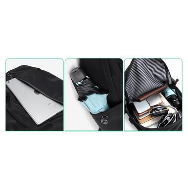 Міський рюкзак 3030 для ноутбука 16 з USB роз'ємом 20-35 л Dark Gray фото №3