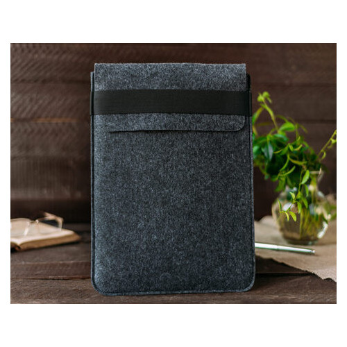Чехол для ноутбука Gmakin для Macbook Air/Pro 13,3 Серый, Конверт, На резинке (GM71) фото №7