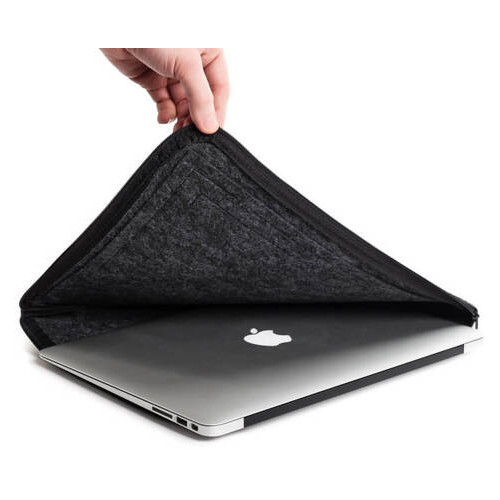 Чохол для ноутбука Gmakin для Macbook Air/Pro 13.3 Dark Grey (GM68) фото №3