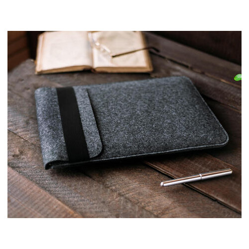 Чохол для ноутбука Gmakin для Macbook Pro 15 Сірий, Конверт, На резинці (GM71-15) фото №9