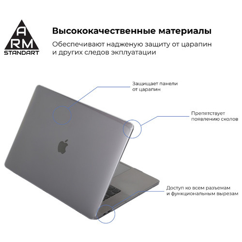 Накладка Armorstandart Air Shell MacBook Pro 15.4 (A1707/A1990) (ARM54295) фото №2