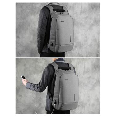 Рюкзак для ноутбука Kingsons 13.3 laptop backpack Light Grey (KS3149W-D13L) фото №8