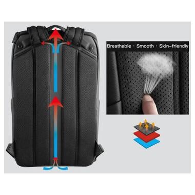 Рюкзак для ноутбука Kingsons 15.6 laptop backpack Dark Grey (KS3203W-B) фото №9