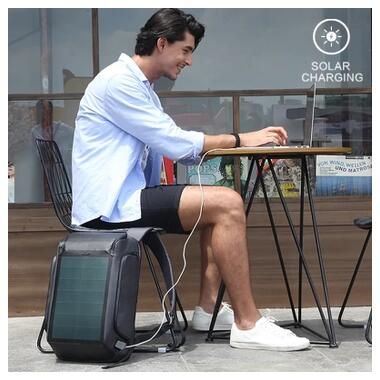 Рюкзак для ноутбука Kingsons 15.6 solar backpack Black (K9386W) фото №12