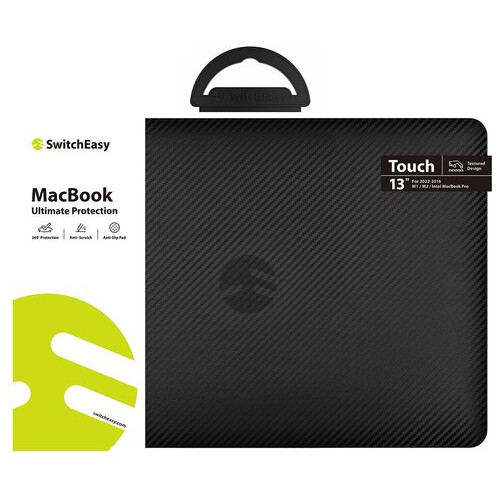 Чохол Switcheasy Touch Carbon чорний для MacBook Pro 13 2022-2016 M2/M1/Intel (SMBP13059BB22) фото №9