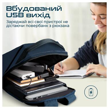 Рюкзак для ноутбука Promate EcoPack-BP Blue фото №4