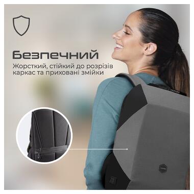 Рюкзак для ноутбука Promate UrbanPack-BP Grey фото №4