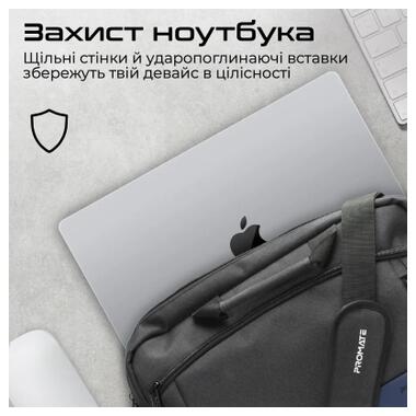 Сумка для ноутбука Promate 15.6 Satchel-MB Blue (satchel-mb.blue) фото №3
