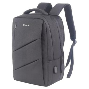 Рюкзак для ноутбука Canyon 15.6 BPE-5 Urban USB 12-18L Grey (CNS-BPE5GY1) фото №3