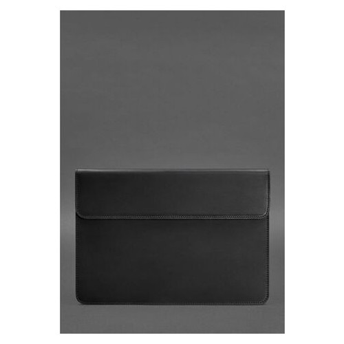 Шкіряний чохол-конверт на магнітах для MacBook Air/Pro 13 Чорний BlankNote (BN-GC-9-g-kr) фото №1