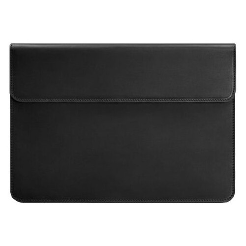 Шкіряний чохол-конверт на магнітах для MacBook Air/Pro 13 Чорний BlankNote (BN-GC-9-g-kr) фото №5
