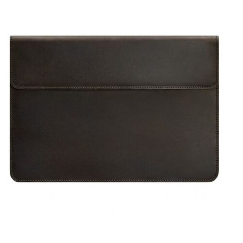 Шкіряний чохол-конверт на магнітах для MacBook Pro 15-16 Темно-коричневий BlankNote (BN-GC-12-o) фото №5
