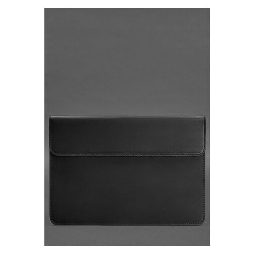 Шкіряний чохол-конверт на магнітах для MacBook Pro 15-16 Чорний BlankNote (BN-GC-12-g-kr) фото №1