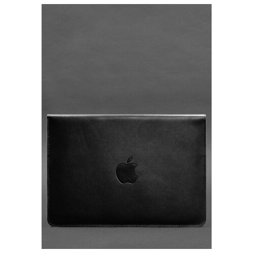 Шкіряний чохол-конверт на магнітах для MacBook Pro 15-16 Чорний BlankNote (BN-GC-12-g) фото №2