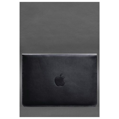 Шкіряний чохол-конверт на магнітах для MacBook Pro 15-16 Темно-синій BlankNote (BN-GC-12-navy-blue) фото №2