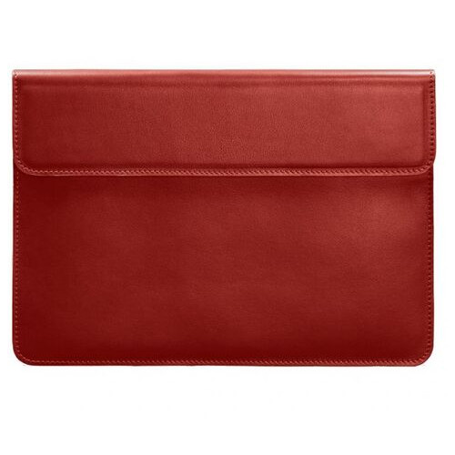 Шкіряний чохол-конверт на магнітах для MacBook Pro 15-16 Червоний BlankNote (BN-GC-12-red) фото №5