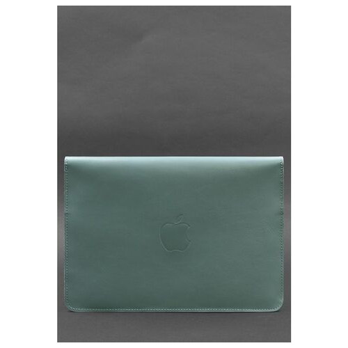 Шкіряний чохол-конверт на магнітах для MacBook Pro 15-16 Бірюзовий BlankNote (BN-GC-12-tiffany) фото №2