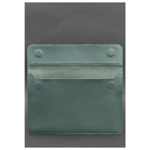 Шкіряний чохол-конверт на магнітах для MacBook Pro 15-16 Бірюзовий BlankNote (BN-GC-12-tiffany) фото №3