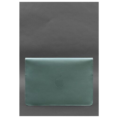 Шкіряний чохол-конверт на магнітах для MacBook Air/Pro 13 Бірюзовий BlankNote (BN-GC-9-tiffany) фото №2