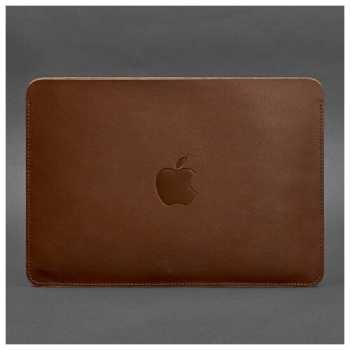 Чохол із натуральної шкіри для MacBook Air/Pro 13 Світло-коричневий Краст BlankNote (BN-GC-10-k) фото №3