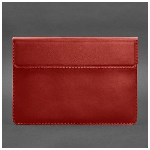 Шкіряний чохол-конверт на магнітах для MacBook 14 Червоний BlankNote (BN-GC-22-red) фото №4