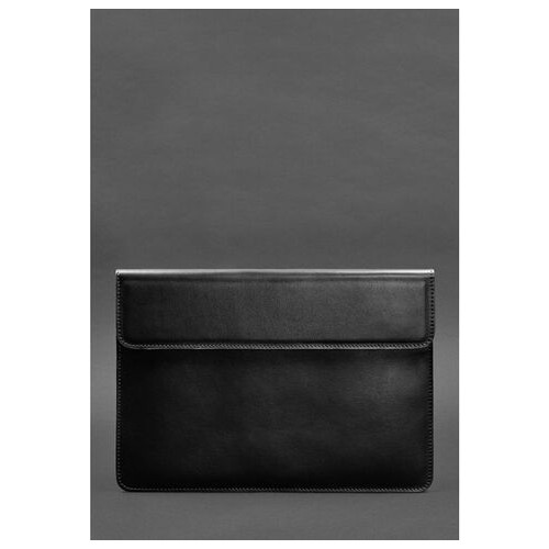 Шкіряний чохол-конверт на магнітах для MacBook 14 Чорний BlankNote (BN-GC-22-g) фото №1