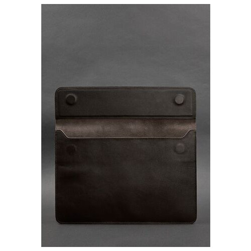 Шкіряний чохол-конверт на магнітах для MacBook 13 Темно-коричневий BlankNote (BN-GC-9-choko) фото №3