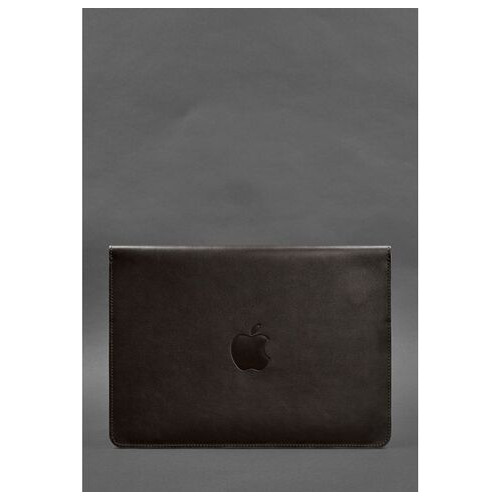 Шкіряний чохол-конверт на магнітах для MacBook 13 Темно-коричневий BlankNote (BN-GC-9-choko) фото №2