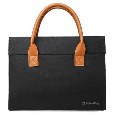 Сумка для ноутбука ColorWay Stylish 15.6 Black (CW-LBS156-BK) фото №1