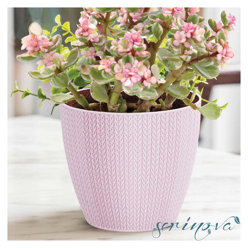 Горщик для квітів Serinova Sumela 5 л світло-рожевий фото №7