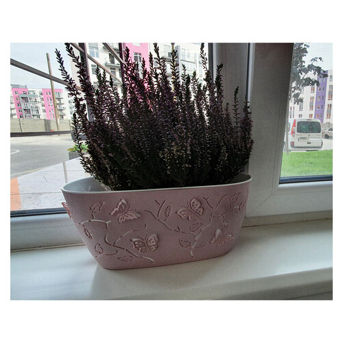 Горщик для квітів балконний Alyaplastik 3D 4.1 л рожевий фото №8