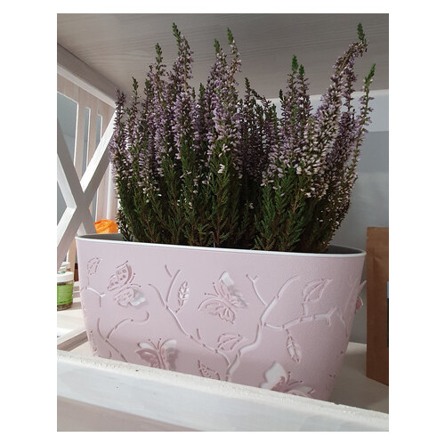 Горщик для квітів балконний Alyaplastik 3D 4.1 л рожевий фото №7