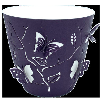 Горщик для квітів Alyaplastik 3D 1,4л темно-фіолетовий фото №1