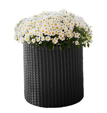 Горщик для квітів S Cylinder Planter сірий Keter фото №1